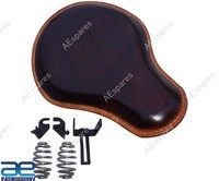 Leder Vorne Solo Seat Brown Farbe FüR Royal Enfield Klassisch 650 Gec