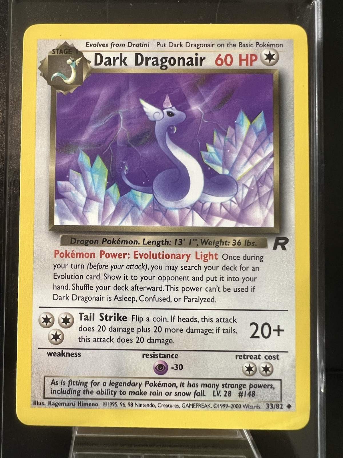 Dark Dragonair 33/82 Team Rocket Regular Pokemon TCG