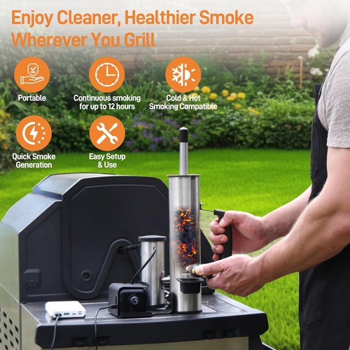 2025 Portable Electric Smoke Generator, Adjustable Control & Fits Large - Picture 4 of 7