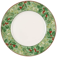 222 Fifth Christmas Foliage Dinner Plate 8690062