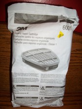 3M 6001 Respirator Cartridge for Certain Organic Vapors 2/Pack--Sealed-FREE ship
