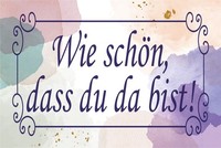 Blechschild 12X18 Cm Wie SchöN Dass Du Da Bist Deko Geschenk Schild