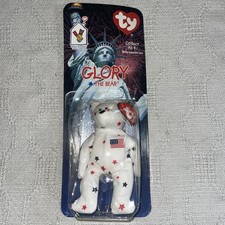 Ty Teenie Beanie Baby Glory the Bear USA 1999 Mcdonalds