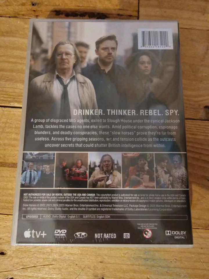 Slow Horses Season 1-5 DVD New & Sealed UK Region TV Series Gary Oldman Apple TV - Image 3 of 3
