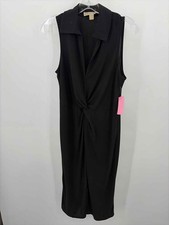 Pre-Owned Michael Kors Black Size Small Long Sleeveless Dress