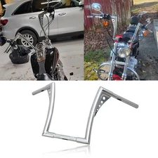 Chrome 10" Rise Ape Hangers Handlebar For Harley Softail Dyna Sportster XL