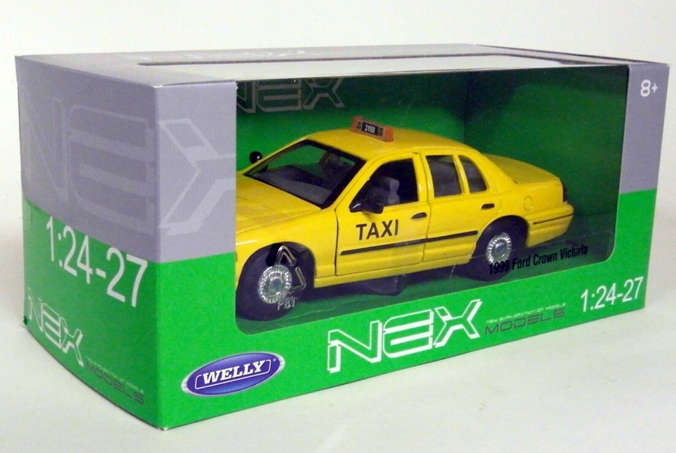 Nex Models 1/24-27 Scale - 1999 Ford Crown Victoria Taxi Diecast model car - Image 4 of 4