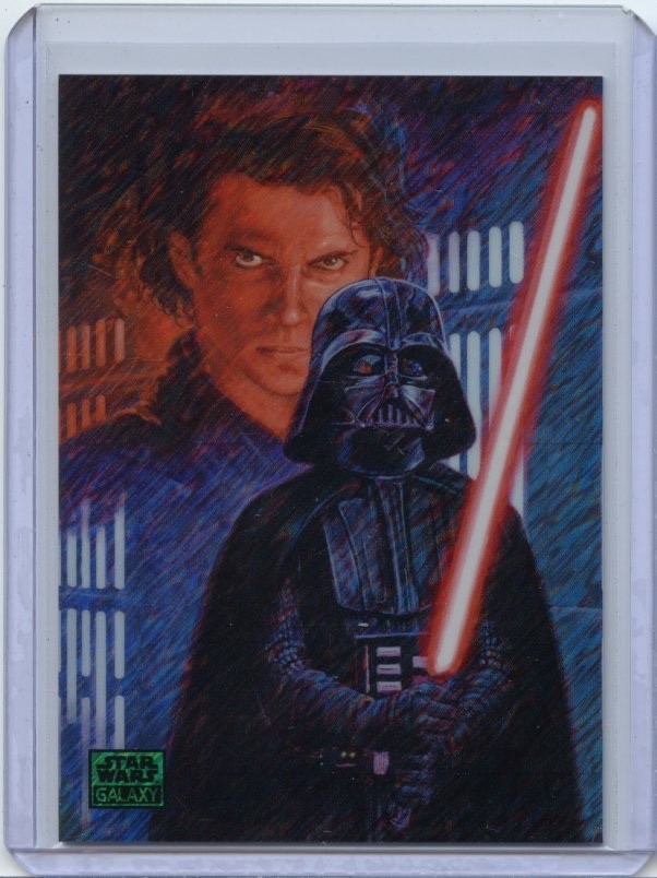 2026 STAR WARS Chrome Galaxy WE MEET AGAIN, AT LAST #46 GREEN 20/199 DARTH VADER