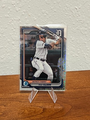 #ad Max Clark 2024 Bowman Chrome Prospects #BCP 195 Mojo Refractor Detroit Tigers $1.99
