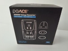 Doace 2000w Voltage Converter Travel Adapter USB Ports EU/UK/AU/US