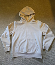 adidas Originals Trefoil Embroidered Logo Cream Fleece Pullover Hoodie Men S