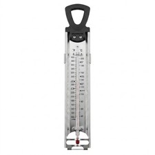 Stainless Steel Candy Deep Fry Thermometer Cooking Pot Clip 12 Inch Dual Scale