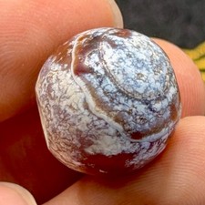 Ancient Roman Carnelian Round Old Bead Circa 300 AD