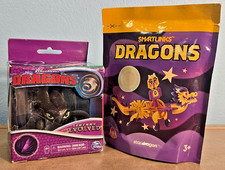 2 NIB Dragons - Dreamworks Legends Evolved Toothless  Wendy's Smartlinks toy