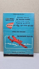 Vintage Matchbook Cover ERCOUPE AIRPLANE Sanders Aviation Hyattsville MD