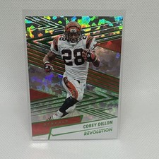 2025 Panini Revolution Corey Dillon #124 Holo Green /12 SSP
