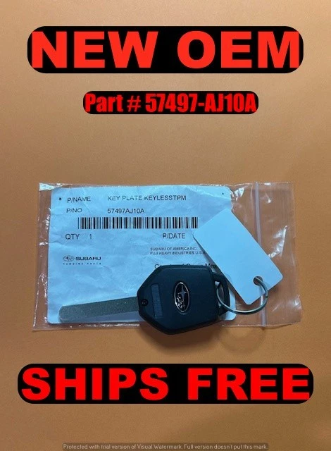 NUEVO MANDO A DISTANCIA SIN LLAVE SUBARU LEGACY OUTBACK 2011-2014 OEM CWTWB1U811 57497AJ10A Foto 2 de 3