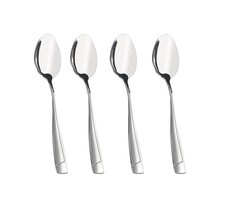 16 PCS 6.69-Inch Stainless Steel Dessert Spoons Teaspoons for Coffee Ice Cream