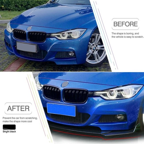 Fits Ford Focus ST RS SE Front Bumper Lip Splitter Spoiler Body Kit W/Strut Rods - Picture 9 of 16