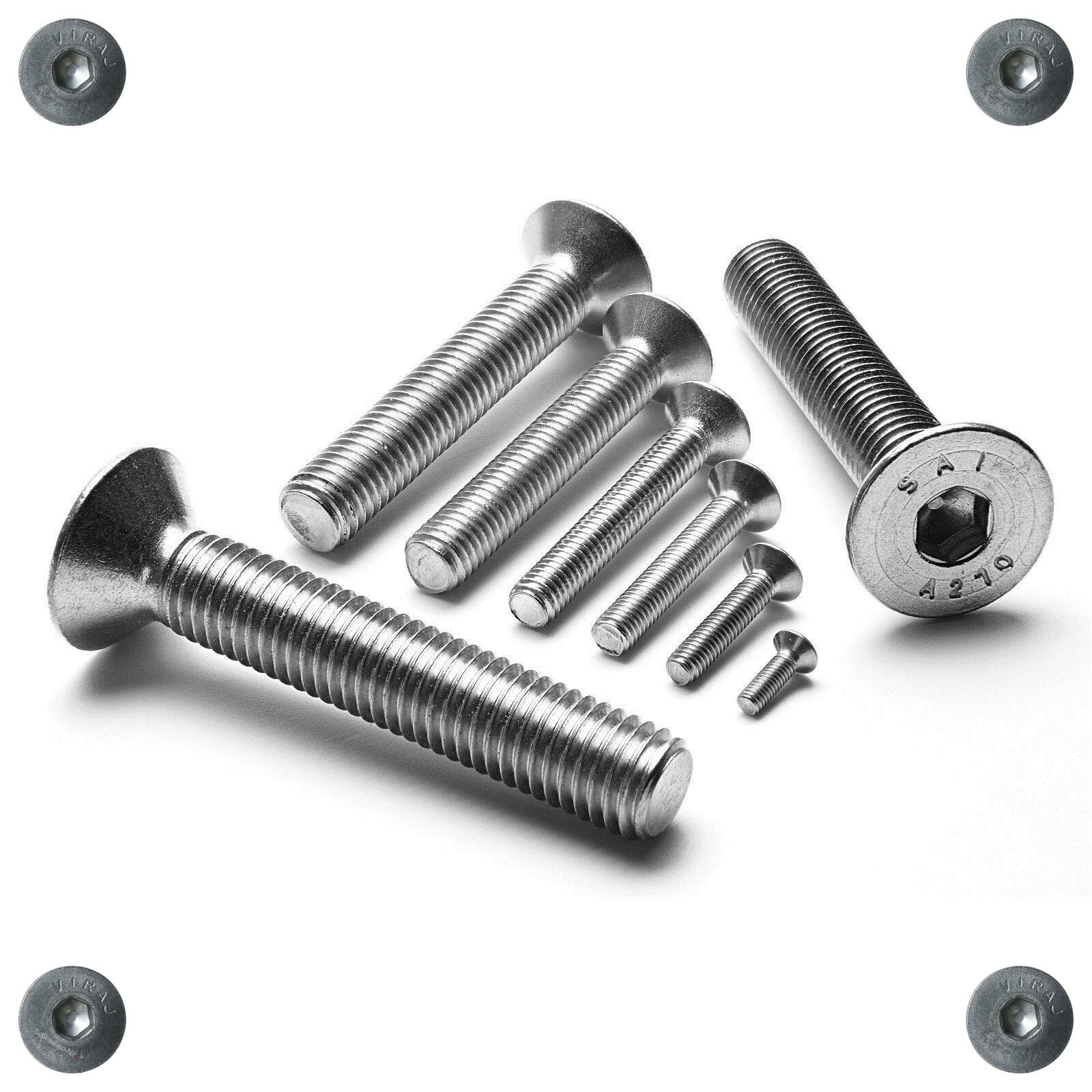 Senkkopfschrauben Edelstahl M6 DIN 7991 Innensechskant V2A A2 V4A A4 VA ISK