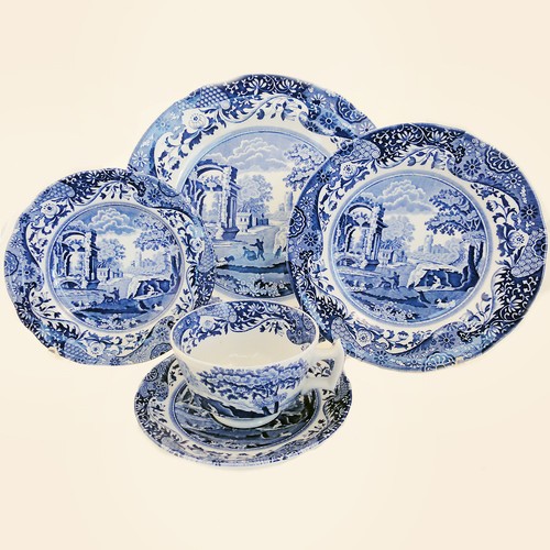 SPODE BLUE ITALIAN Soup / Cereal Bowl 6.5" diameter NEW NEVER USED made England - Picture 3 of 6