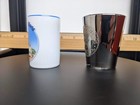 Disney white Cinderella's castle and Universal Studios black shot glass lot of 2 — photo 3