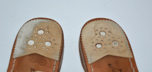 JACK ROGERS SILVER LEATHER SLIDE ON THONGS FLIP FLOPS SANDALS WOMEN SZ 7.5 *GUC* - Picture 4 of 8
