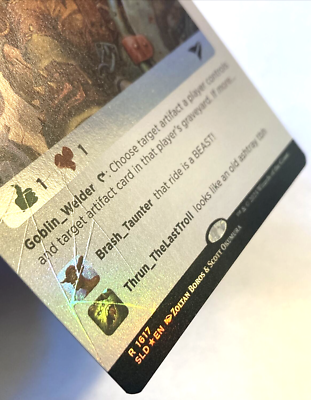 MTG Goblin Welder RAINBOW FOIL Secret Lair Drop 1617 NM | eBay
