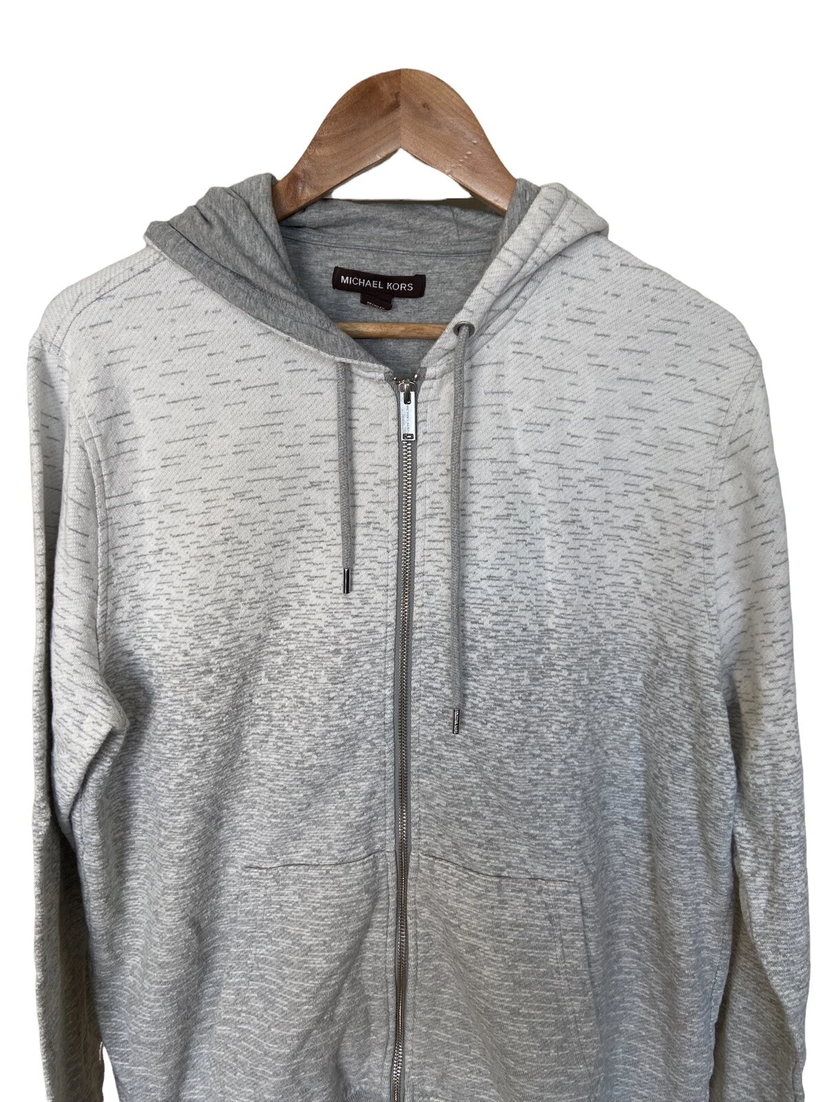 Felpa con cappuccio Michael Kors cerniera intera manica lunga unisex adulti taglia XL GUC