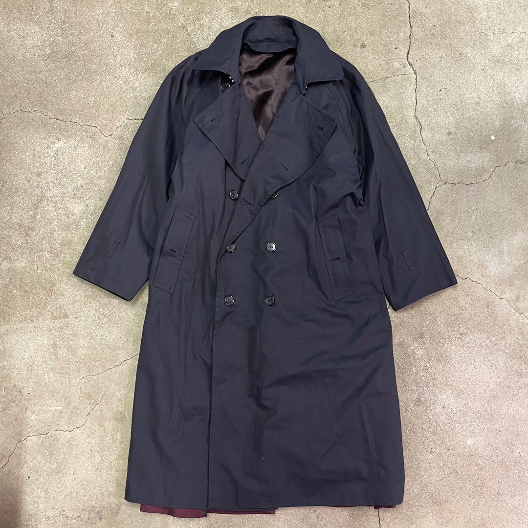 YOKE Reversible Trench Coat YK20AW0237C-W Navy/Burgundy Size YOKE Reversible Trench Coat YK20AW0237C-W Navy/Burgundy Size
