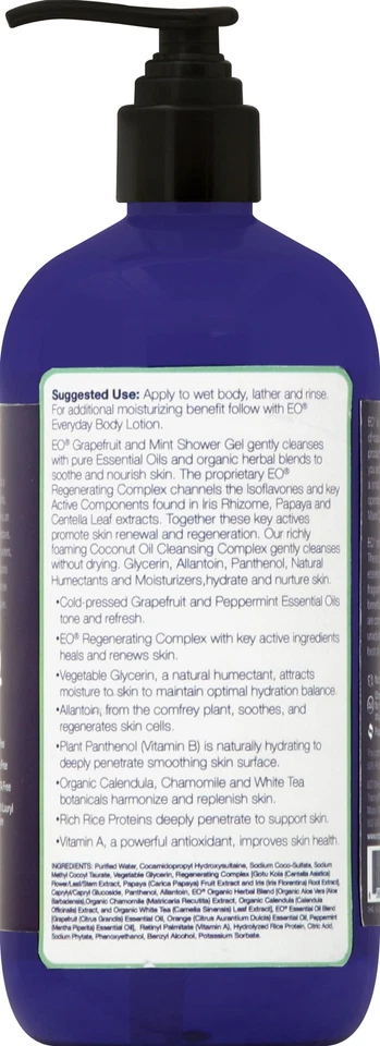 Produtos Eo - Gel de banho - Toranja e perfeito estado - Fl Oz 16 (pacote com 3) - Imagem 3 de 3