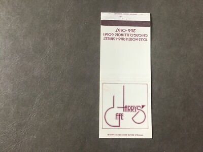 Matchbook Cover - Harry's Cafe Chicago Illinois