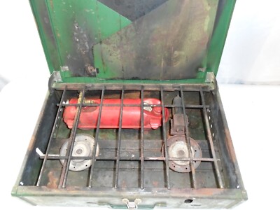 Vintage Coleman 425D 499 Propane Camp Stove 2 Burner for sale