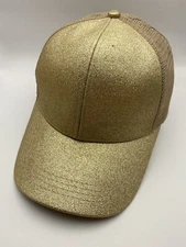 C.C Adjustable Glitter Mesh Baseball CC Cap Hat