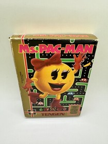 Ms. Pac-Man - Unlicensed TENGEN Nintendo NES Complete CIB Rare Nice!