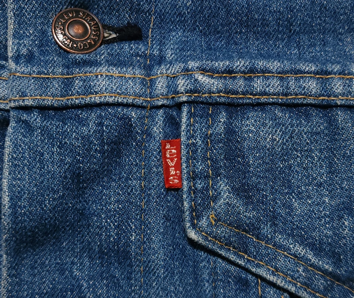 Vintage 1970-80s Levi's Type 3 #522 Button 2-Pocket Made in USA 38 Jacket