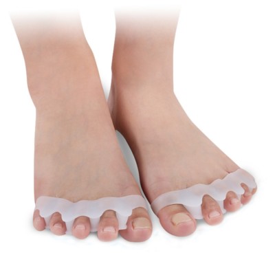 2x Silikon-Zehenspreizer Hammerzehenpolster Premium Krallenzehen Hallux Valgus