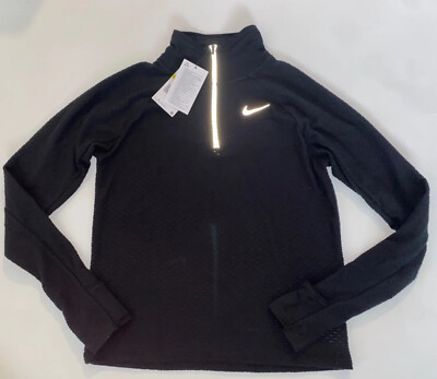 nike black half zip women's