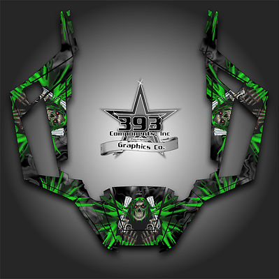 Arctic Cat Wildcat Trail Graphic Decal Kit Wrap Unleashed Black Green