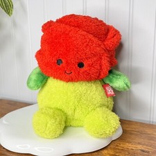 RARE Kellytoy Russ Bum Bumz Ryan The Rose Plush Stuffed 8" Toy Red Green HTF