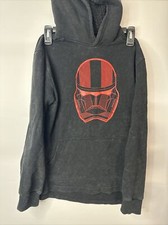 Star Wars Red Storm Trooper Hoodie Boys Black W/ Red Design Size XL 14 BX13