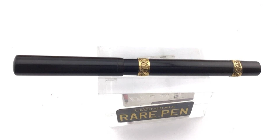 Vintage PARKER 21 Lucky Curve BHR FOUNTAIN PEN EYEDROPPER #2 Broad nib Gold band - Image 4 of 4