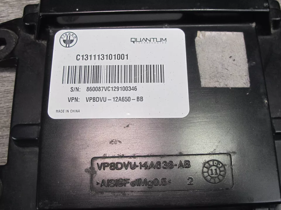 🥇11-12 FISKER KARMA ENGINE BATTERY CONTROL MODULE C131113101001 OEM - Image 3 of 4