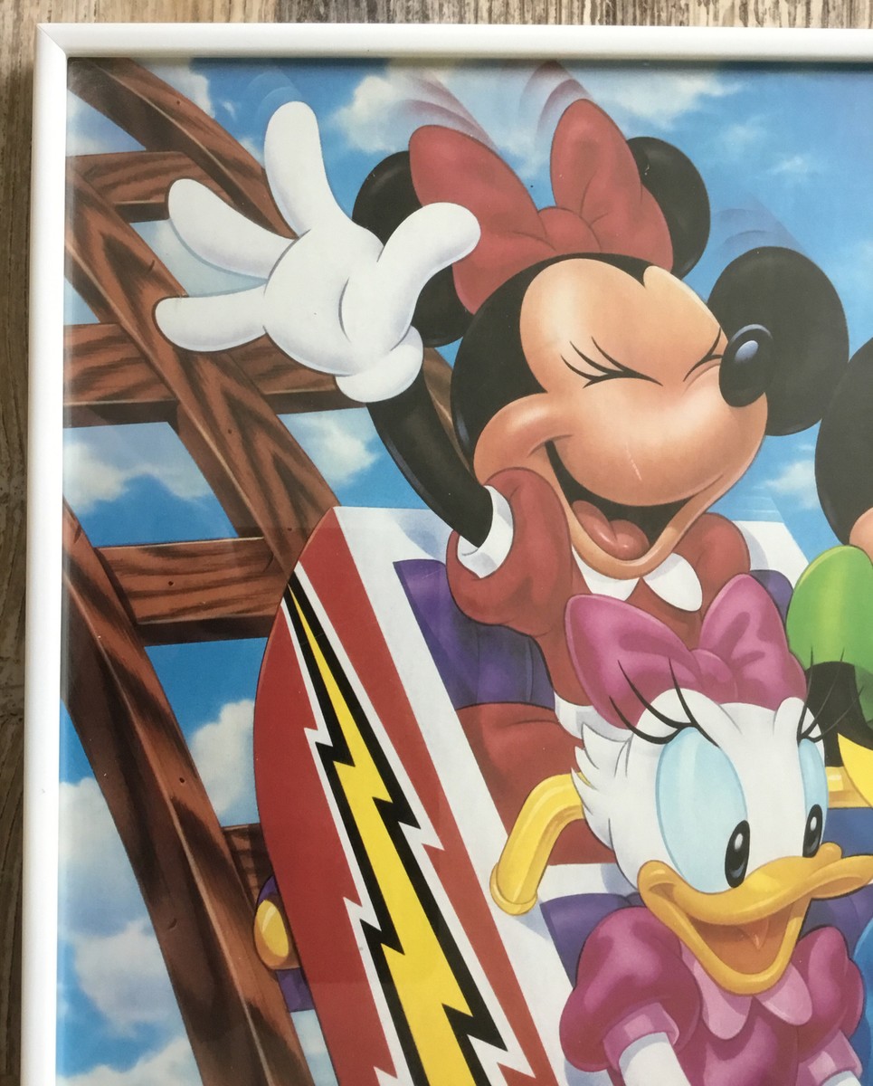 1980's Disney Roller Coaster Micky, Minnie, Donald, Daisy