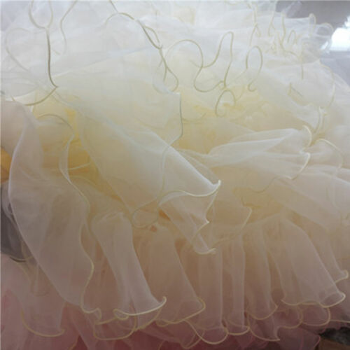 Delicado Organza Ribete de Encaje Por Yardas Volantes Flecos Mic para Fiesta - Imagen 13 de 14