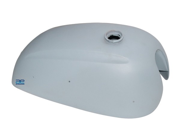 FüR Norton 1960 Slimline Federbett Dominator 99 88 Kraftstofftank Blankes Metall-image