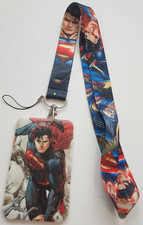 Superman Neck Lanyard Strap I.D Holder Key Chain Bag Chain Mini Wallet