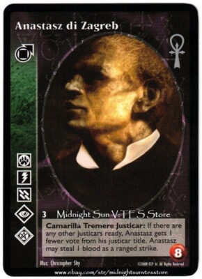 Anastasz di Zagreb Tremere Blood Shadowed Court V:TES VTES Vampire CCG