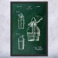 Soda Siphon Patent Wall Art: Home Bar Decor, Bartender Gift, Pub Wall Art