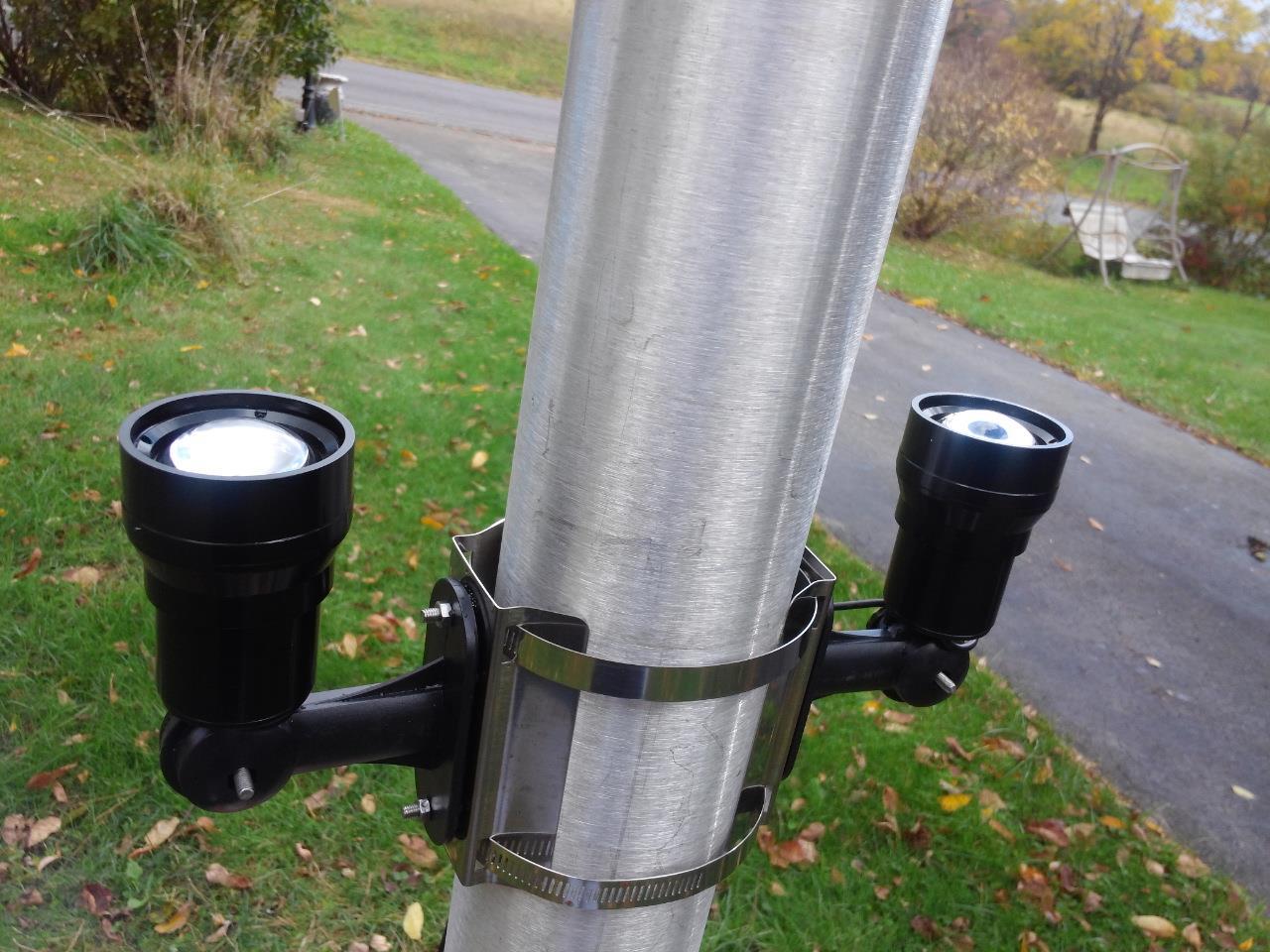 CREE Bullhorn Solar EXTREME POWER Flagpole Lights POWERFUL * OUR BEST *
